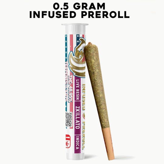 Kush Gardens - Ole Glory Infused Preroll .5g- Zkillato - 1