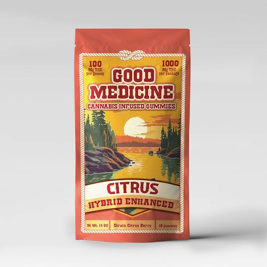 Kush Gardens - Good Medicine 1000mg- Citrus - 1