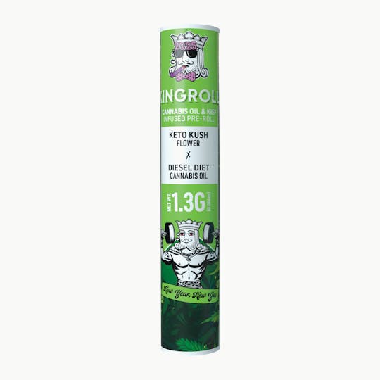 Kingroll - Kingroll 1.3g Single New Year LTO - Keto Kush x Diesel Diet - 1