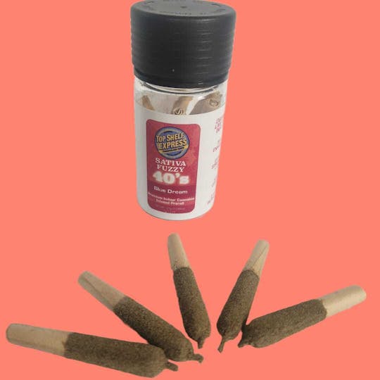 Top Shelf Express - Blue Dream Fuzzy Prerolls (5pk/.05g) - 1
