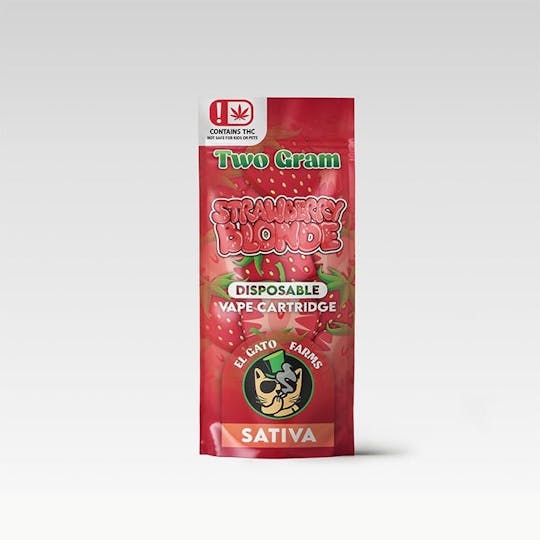 Kush Gardens - El Gato 2g Disposable Vape - Strawberry Blonde - 1