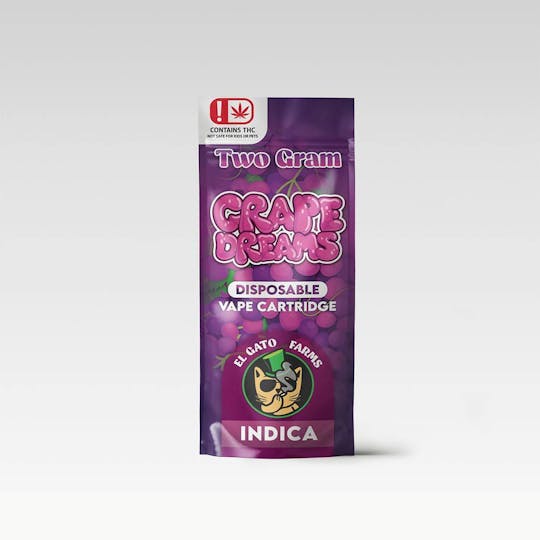 Kush Gardens - El Gato 2g Disposable Vape - Grape Dreams - 1