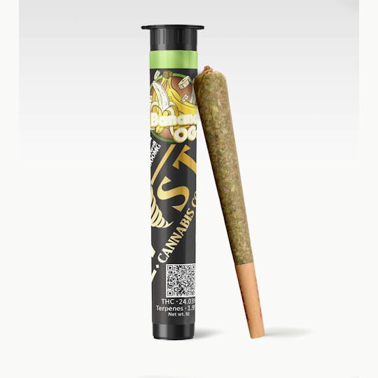 Kush Gardens - Twisted Preroll 1g - Banana OG - 1