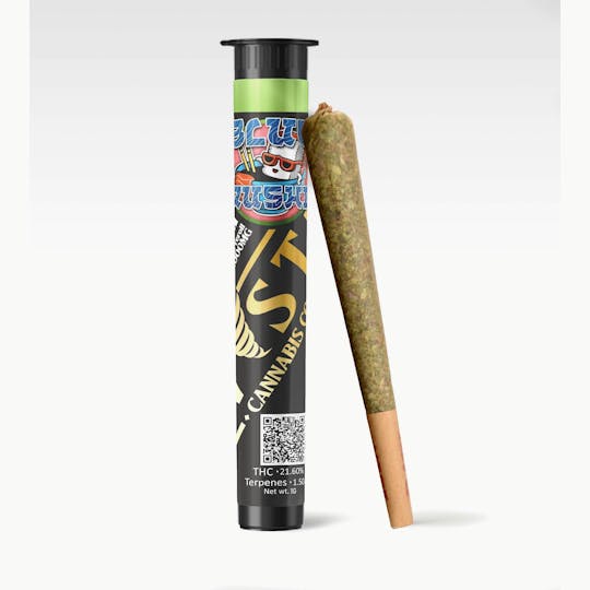 Kush Gardens - Twisted Preroll 1g - Blue Zushi - 1