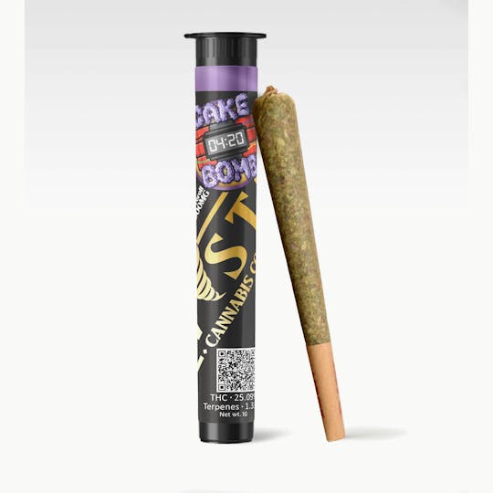 Kush Gardens - Twisted Preroll 1g - Cake Bomb - 1
