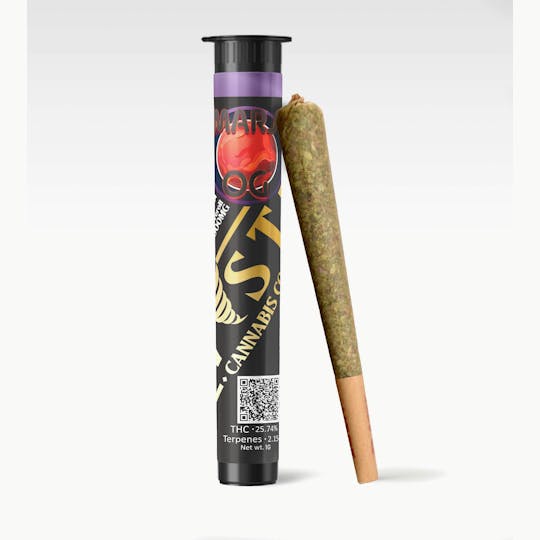 Kush Gardens - Twisted Preroll 1g - Mars OG - 1