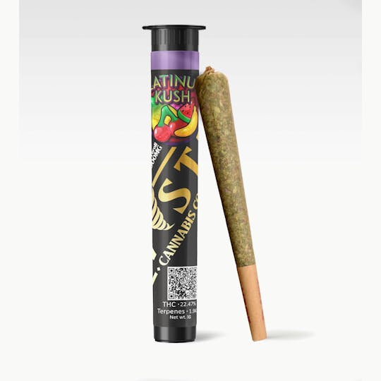 Kush Gardens - Twisted Preroll 1g - Platinum Kush - 1