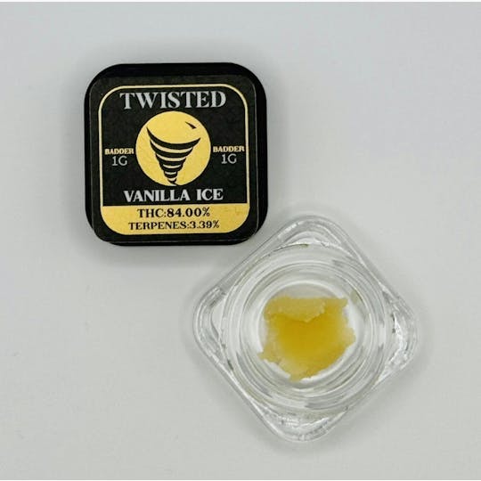 Kush Gardens - Twisted Concentrate 1g - Vanilla Ice (Badder) - 1