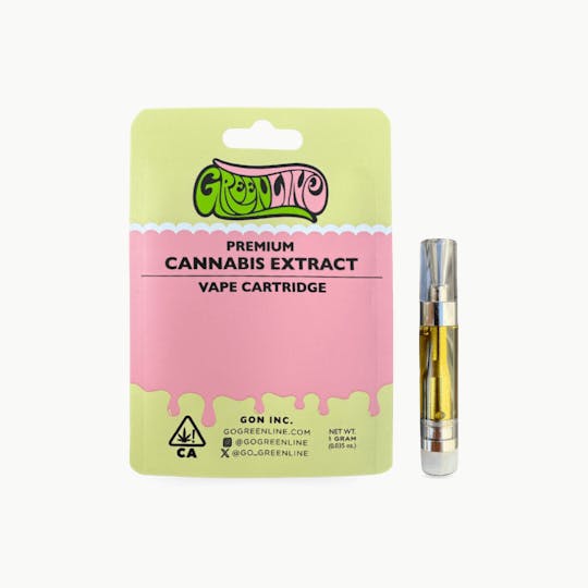 Greenline - Sunset Sherbert - Vape Cart - Indica Hybrid - 1g - 1