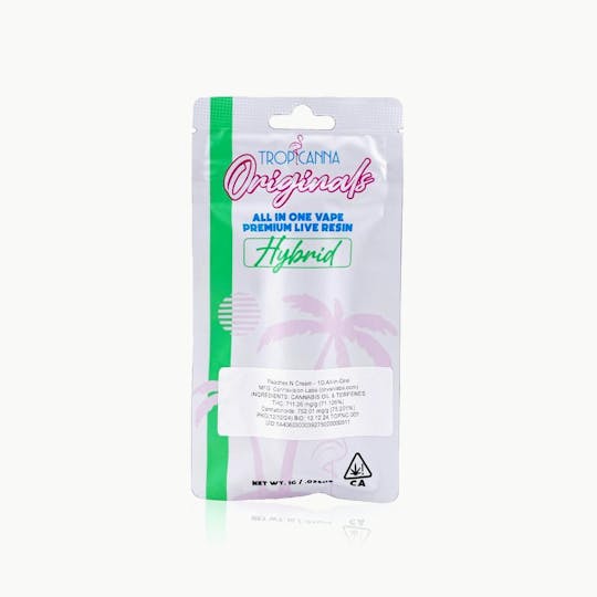 Tropicanna Originals - Peaches n Cream - All in One - 1G - 1