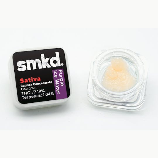 Kush Gardens - SMKD Concentrate 1g - Purple Ice Water (Badder) - 1