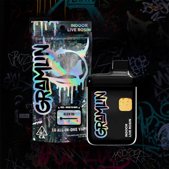 Gramlin - Alien OG Indoor Live Rosin AIO 1g Vape - 1