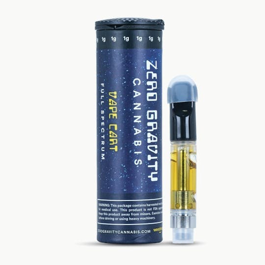 Zero Gravity Cannabis - 1g Distillate Cartridge - Green Apple - 1