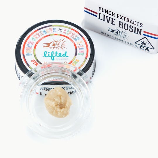 Punch Edibles & Extracts - Strawberry Gushers Tier 4 Live Rosin Cold Cure Badder (1g) - 1