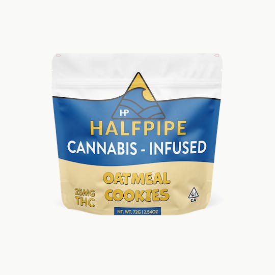 Halfpipe Cannabis - Oatmeal Cookie - 25mg - 1