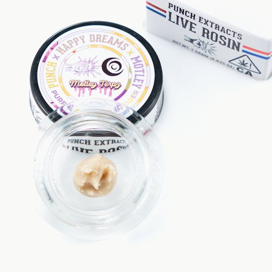 Punch Edibles & Extracts - Purple Bananas Tier 4 Live Rosin Cold Cure Badder (1g) - 1