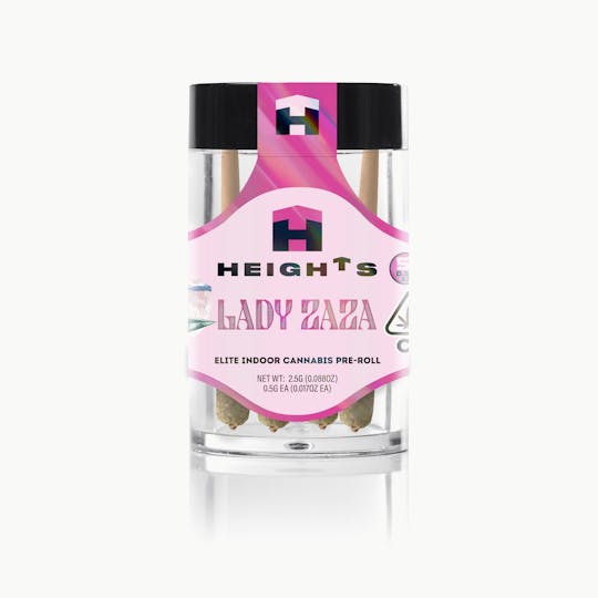 Heights Flower - Heights Lady Zaza- 5 pack mini Pre-rolls (5 X.5g) - 1
