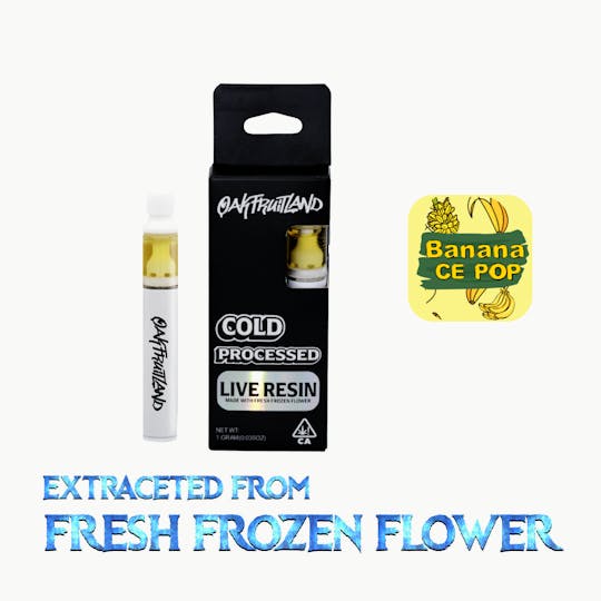 Oakfruitland (OFL) - Banana Ice Pop AIO Vape 1g - Live Resin Series - 1