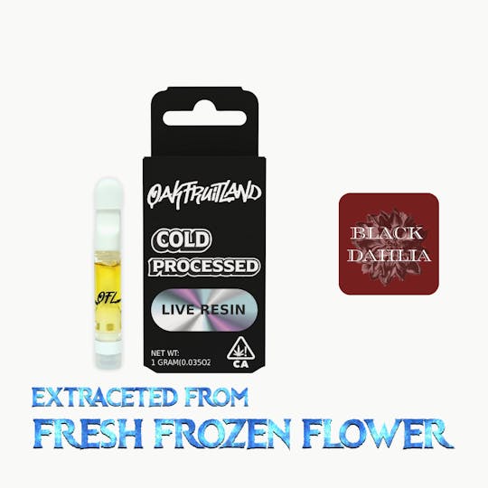Oakfruitland (OFL) - Black Dahlia 510 Cartridge 1g - Live Resin Series - 1