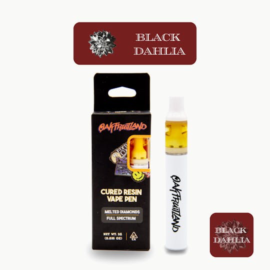 Oakfruitland (OFL) - Black Dahlia AIO Vape 1g - Cured Resin Series - 1