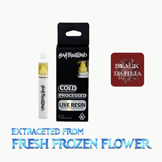 Oakfruitland (OFL) - Black Dahlia AIO Vape 1g - Live Resin Series - 1