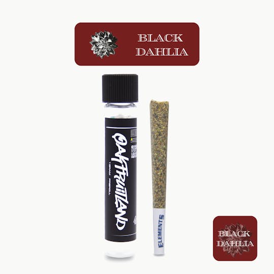 Oakfruitland (OFL) - Black Dahlia Pre Roll 1g - Single Pack Series - 1
