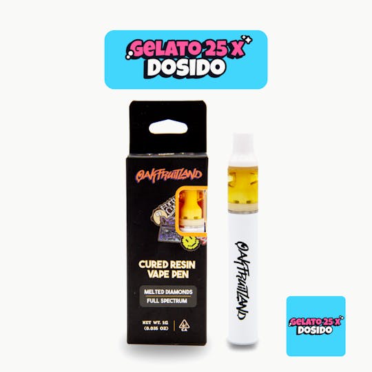 Oakfruitland (OFL) - Gelato 25 x Dosido AIO Vape 1g - Cured Resin Series - 1