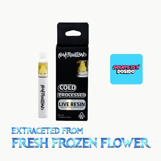 Oakfruitland (OFL) - Gelato 25 x Dosido AIO Vape 1g - Live Resin Series - 1
