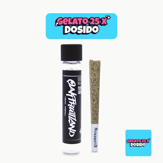 Oakfruitland (OFL) - Gelato 25 x Dosido Pre Roll 1g - Single Pack Series - 1