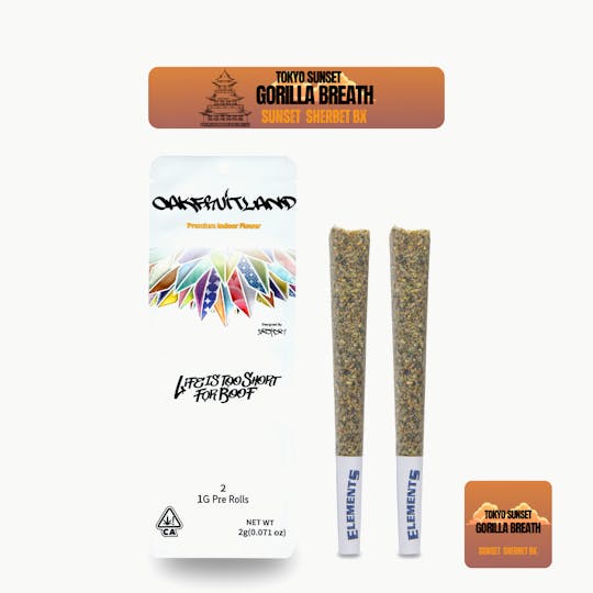 Oakfruitland (OFL) - Tokyo Sunset Pre Roll 2g - Dual Pack Series - 1