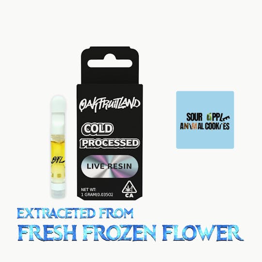 Oakfruitland (OFL) - Sour Apple x Animal Cookies 510 Cartridge - Live Resin Series - 1
