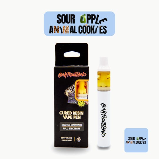 Oakfruitland (OFL) - Sour Apple x Animal Cookies AIO Vape 1g - Cured Resin Series - 1