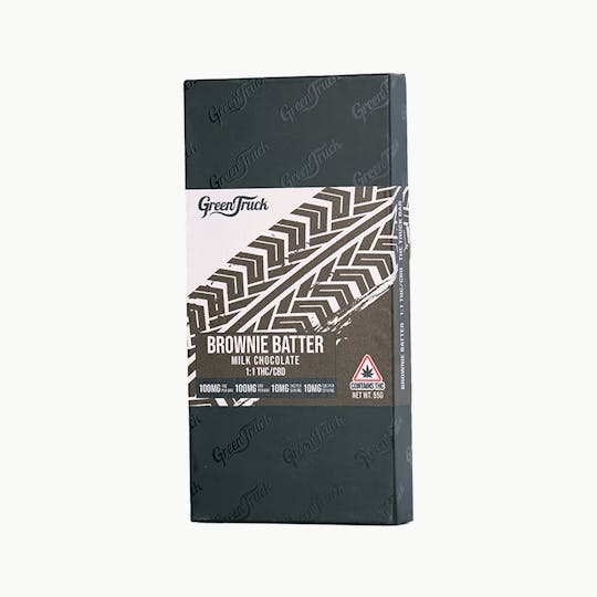 Green Truck - Green Truck: Brownie Batter 1:1 THC/CBD Milk Chocolate Bar - 1