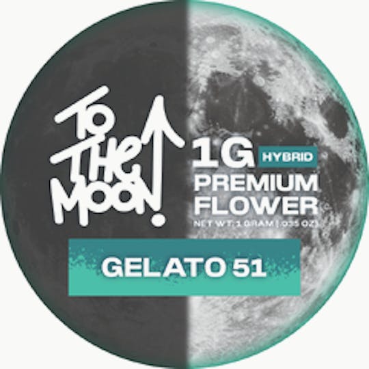 To The Moon - TTM - Flower - Packaged - 1.0 g - Gelato 51 - 1
