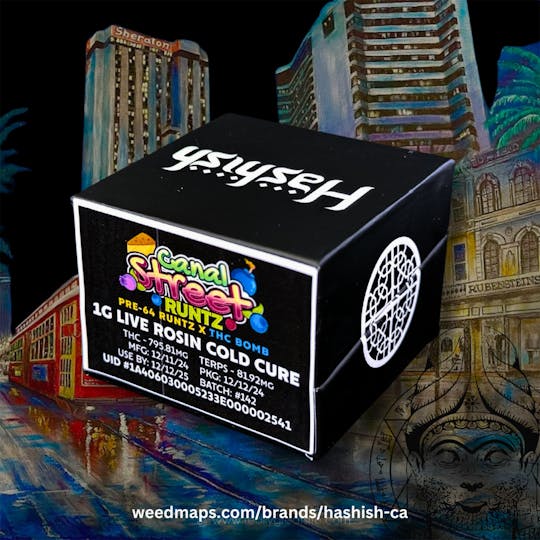 Hashish - Canal Street Runtz Rosin Cold Cure - 1