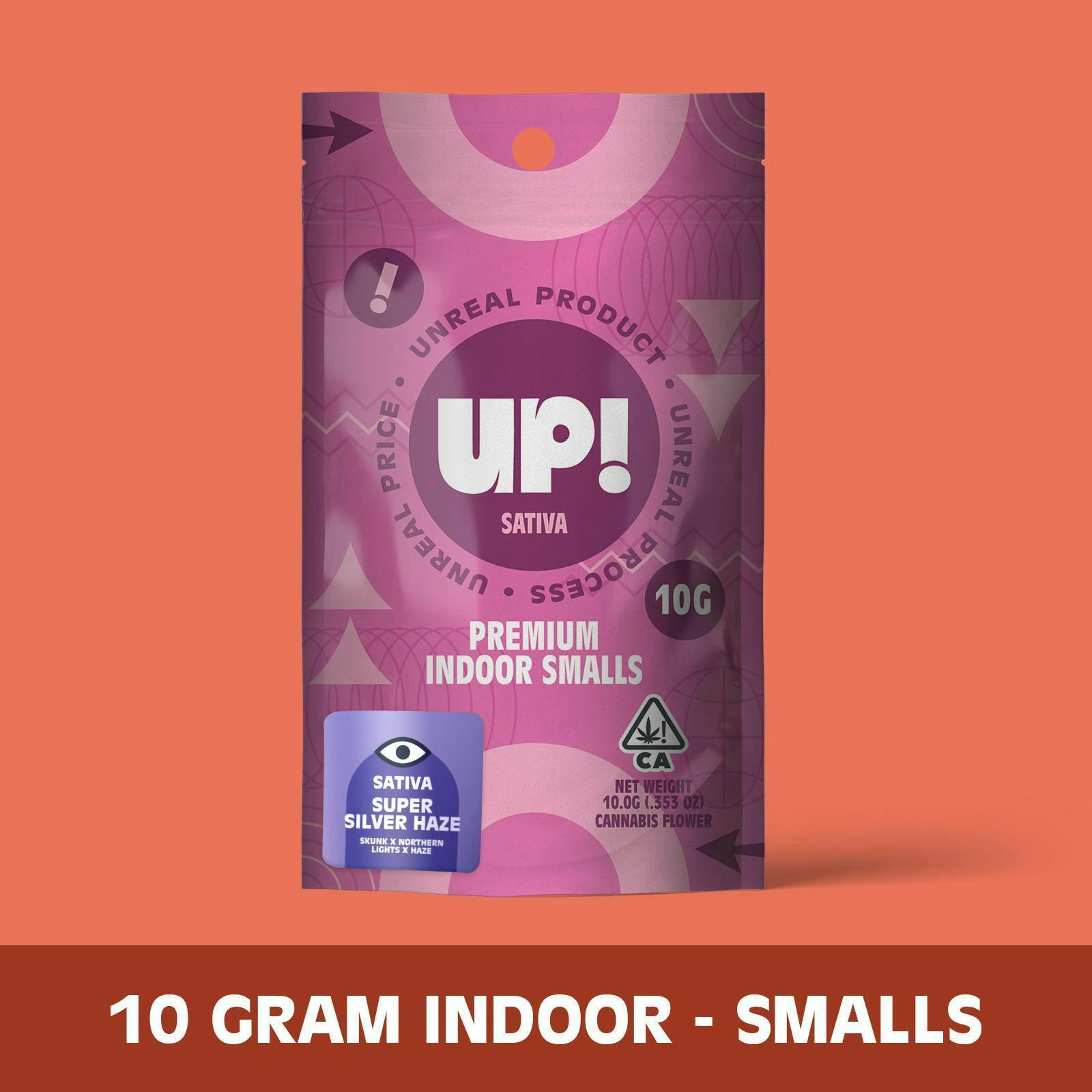 UP! - Super Silver Haze (Sativa) Premium Indoor Smalls 10g - 1