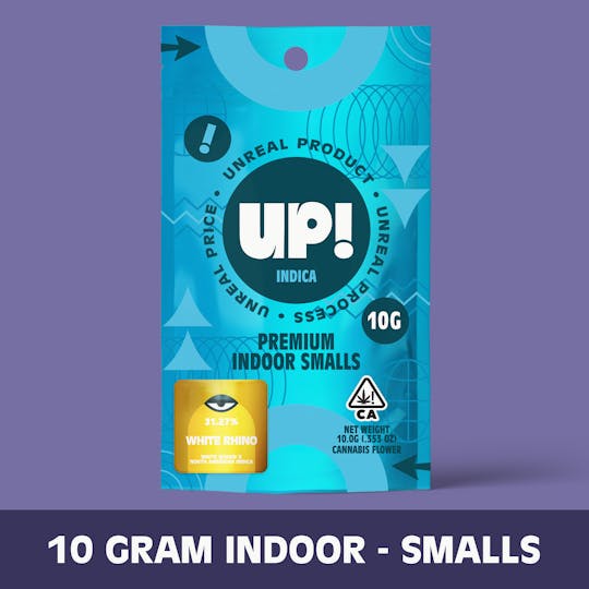 UP! - White Rhino (Indica) Premium Indoor Smalls 10g - 1
