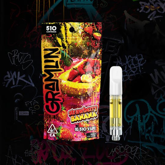Gramlin - Strawberry Banana 1g 510 Vape Cartridge - 1