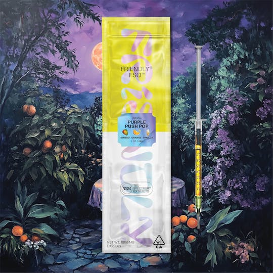 Friendly Brand - Purple Push Pop 1g Live Resin Applicator - 1