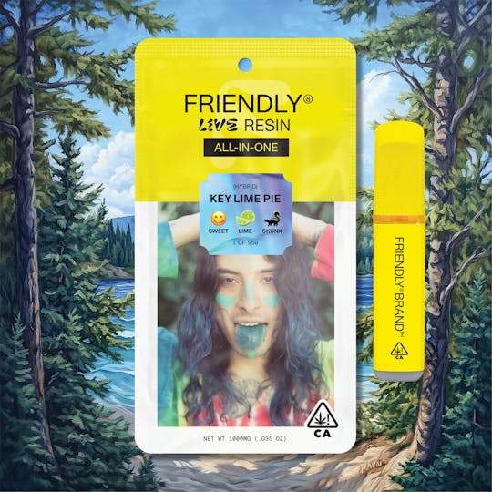 Friendly Brand - Key Lime Pie 1g Live Resin all-in-one - 1