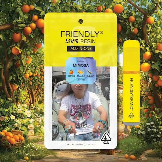 Friendly Brand - Mimosa 1g Live Resin all-in-one - 1