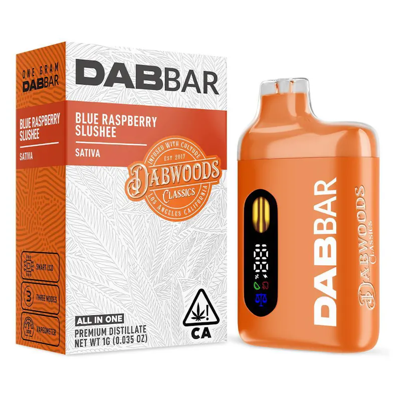 Dabwoods Blue Raspberry Slushee Dab Bar Classic 1g concentrate