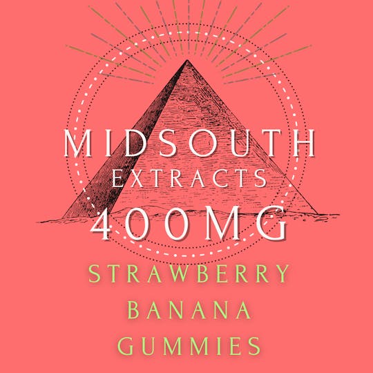 MidSouth Extracts - Gummies - 400mg - Strawberry Banana - 1
