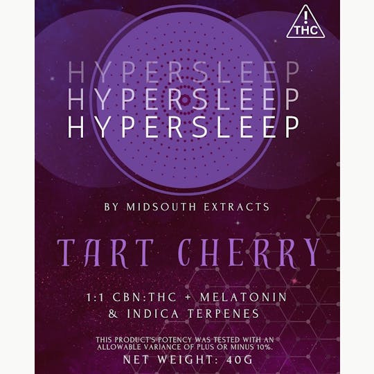 MidSouth Extracts - Gummies - Hyper Sleep - 100mg - Tart Cherry - 1