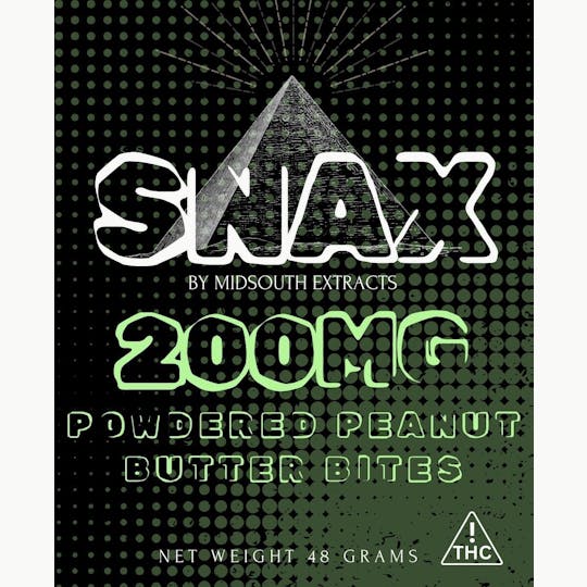 MidSouth Extracts - Snax - 200mg Powdered Peanut Butter Bites - 1
