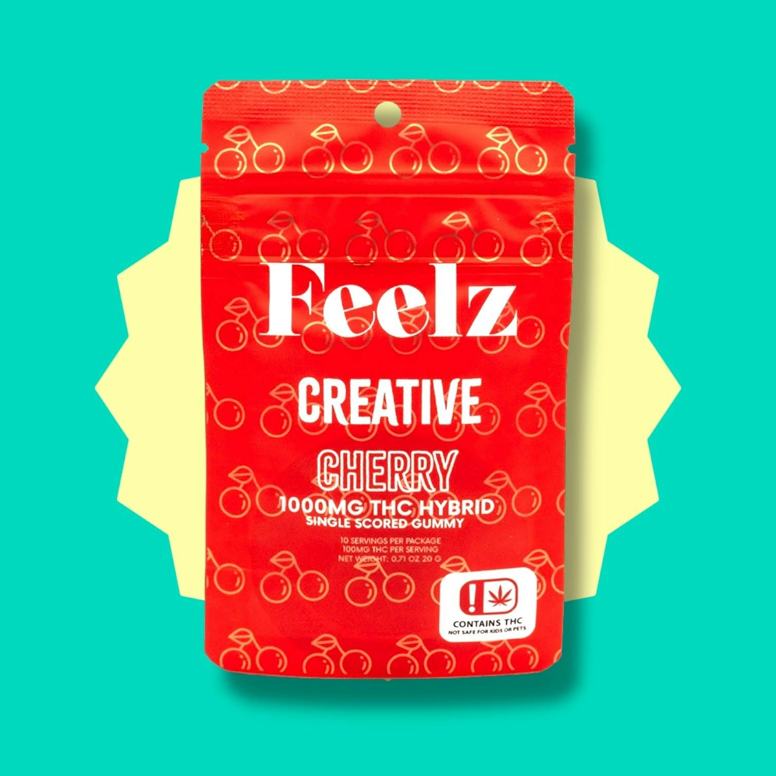 Feelz - 1000mg Creative Cherry Gummies - 1