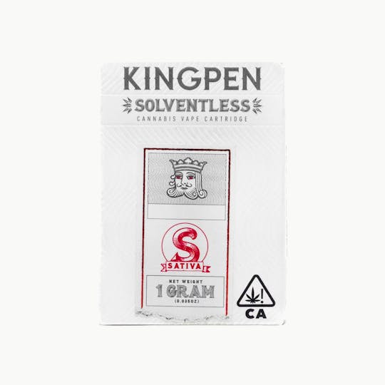 KINGPEN - Kingpen Solventless | Sour Peaches Sativa 1g Vape Cartridge - 1