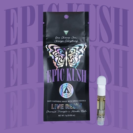 High Minded - Epic Kush - 1g - Live Resin Cartridge - 1