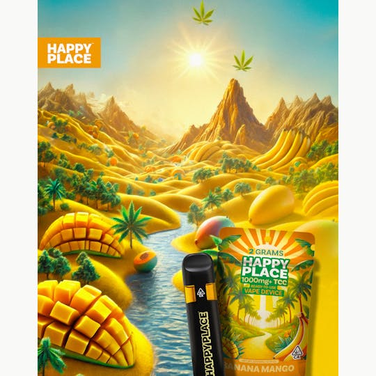 Happy Place - Banana Mango - 2 Gram - ALL-IN ONE - 1