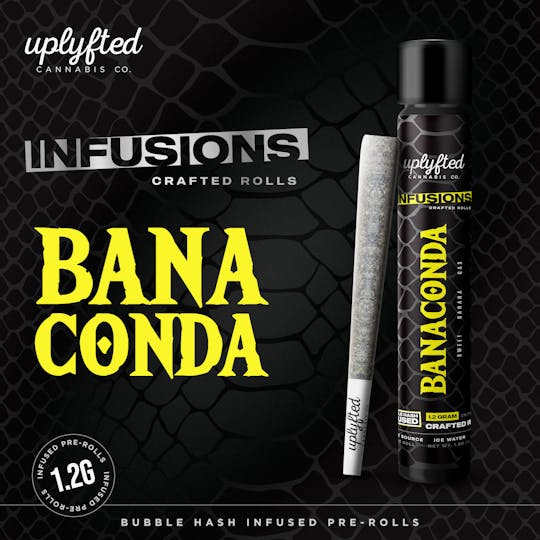 Uplyfted Cannabis Co - 1.2g Bubble Hash Infused Pre-Roll - Banaconda - 1